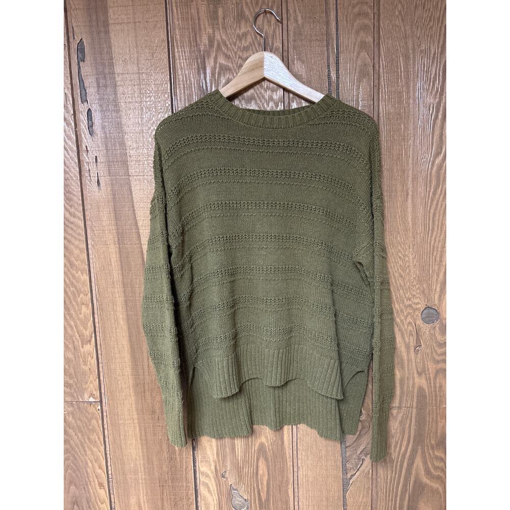 Cupcakes and Cashmere Chunky Knit Grungy Gorpcore High Lo Soft Comfy Sweater M - Picture 2 of 8